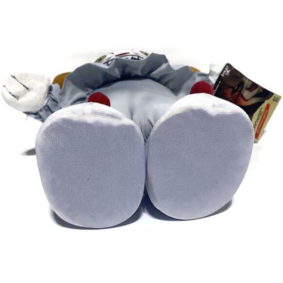 Pennywise Gemmy Halloween Plush With Balloon 20" Tall Gray White Brown Gray - Picture 5 of 6